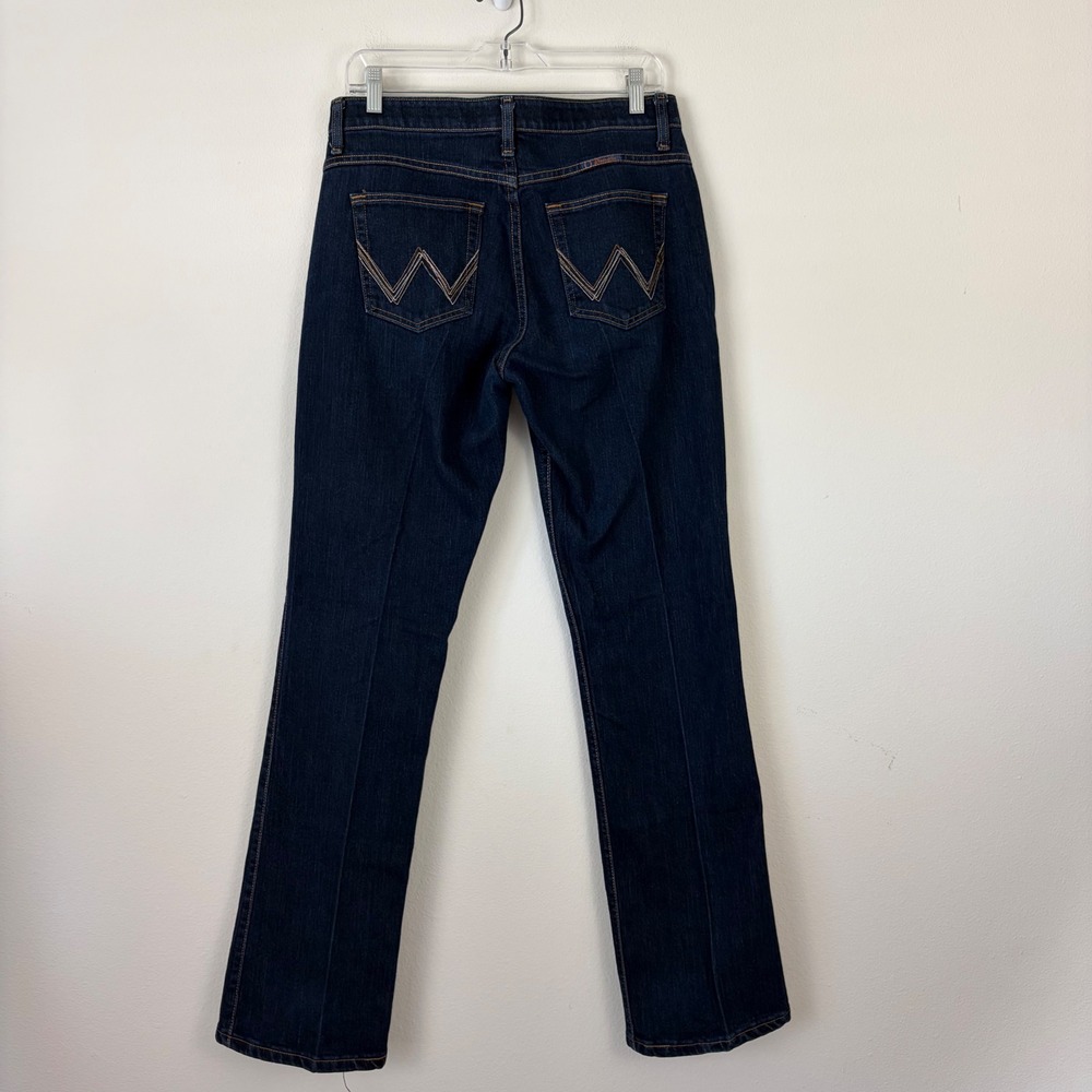 Wrangler Q-Baby Ultimate Riding Jeans Dark Wash Bootcut 9/10x34 Midrise Cowgirl‎